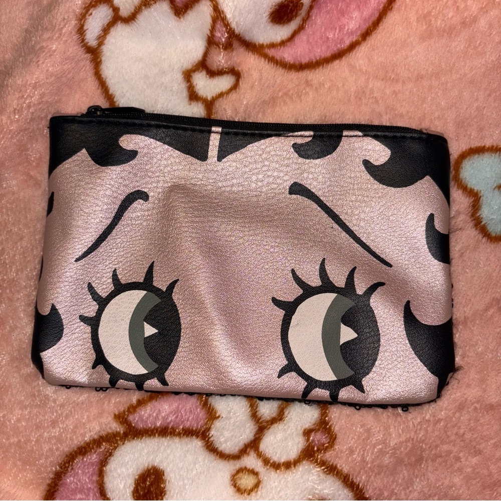 Y2K Betty boop black sequined Makeup Bag Ipsy